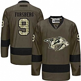 Glued Nashville Predators #9 Filip Forsberg Green Salute to Service NHL Jersey,baseball caps,new era cap wholesale,wholesale hats